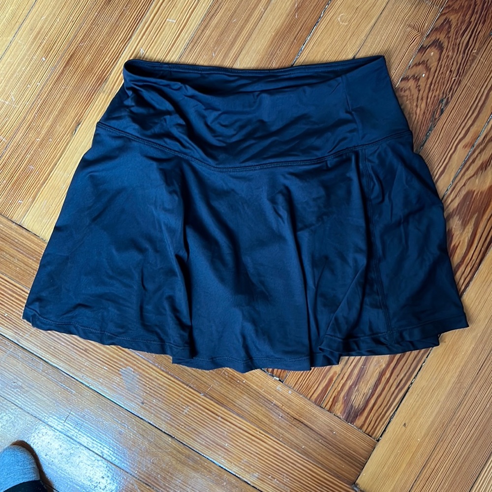 Black Athletic Tennis Skirt